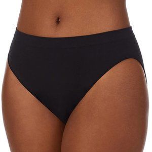 On Gossamer Cabana Cotton Seamless High Cut Brief Underwear Black- G0321